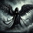 Gothic Angel of Darkness Canvas
