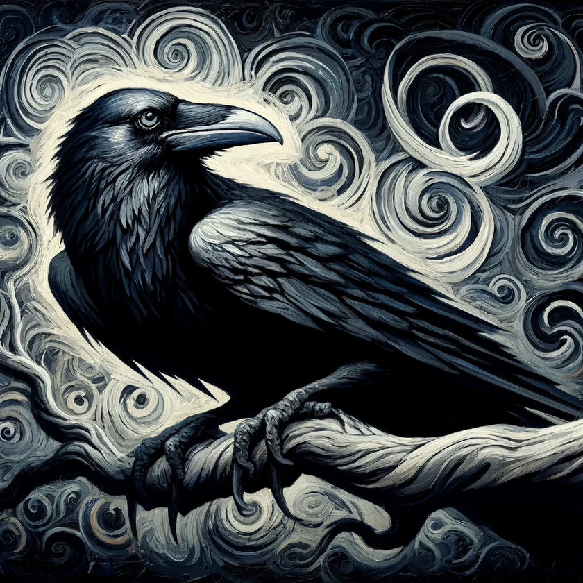 Gothic Raven Canvas