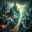 Gothic Undercity Canvas