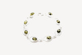 Green Amber Quintessence Link Bracelet