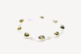 Green Amber Quintessence Link Bracelet