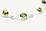 Green Amber Quintessence Link Bracelet