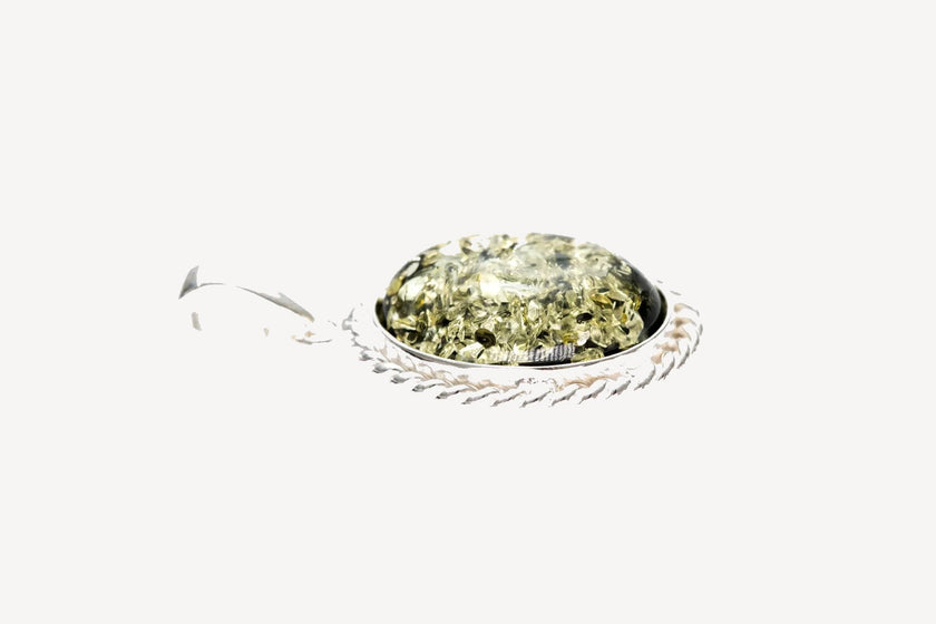 Green Amber Quintessence Pendant