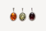Green Amber Quintessence Pendant