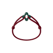 Green Clover Cord Bracelet