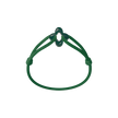 Green Clover Cord Bracelet