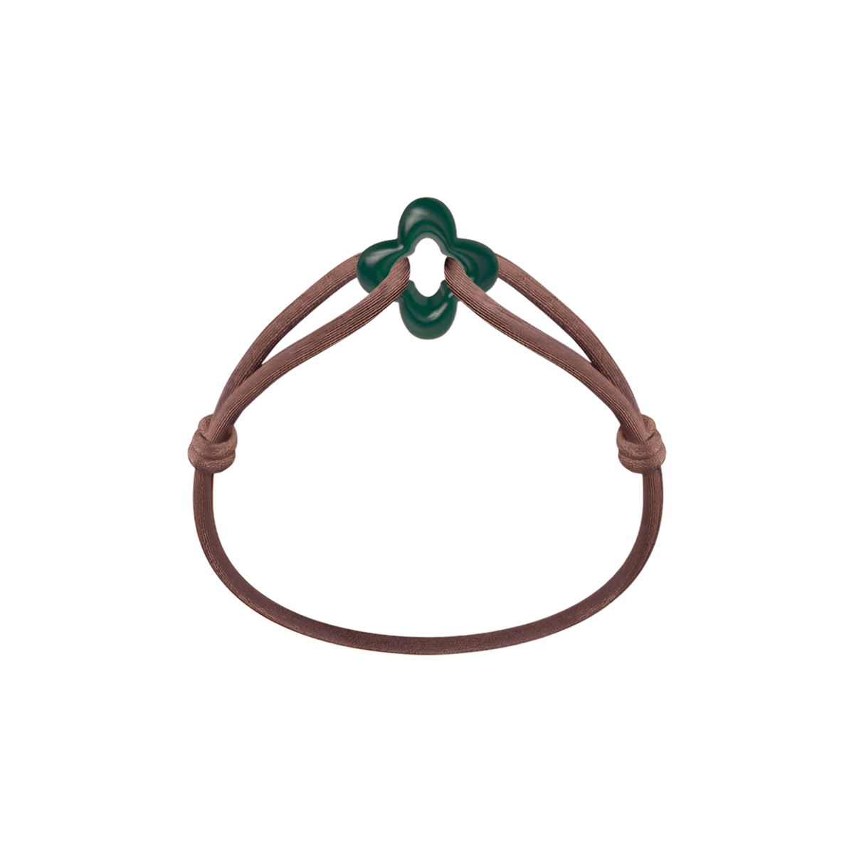 Green Clover Cord Bracelet