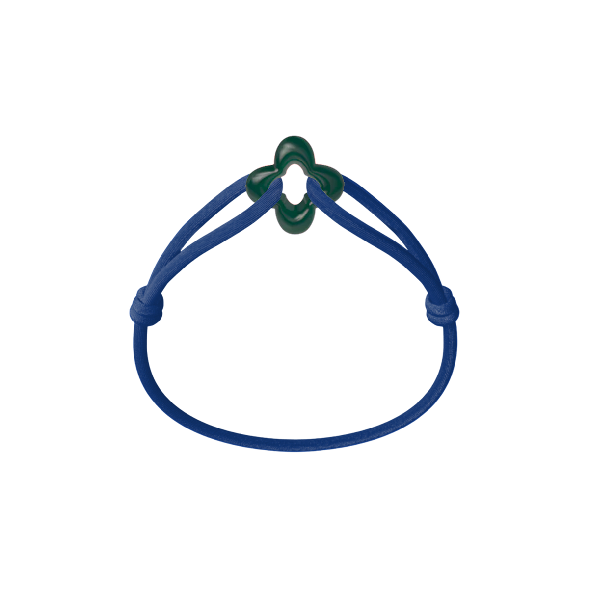 Green Clover Cord Bracelet