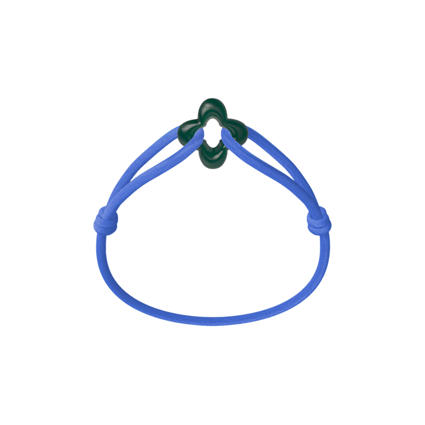 Green Clover Cord Bracelet