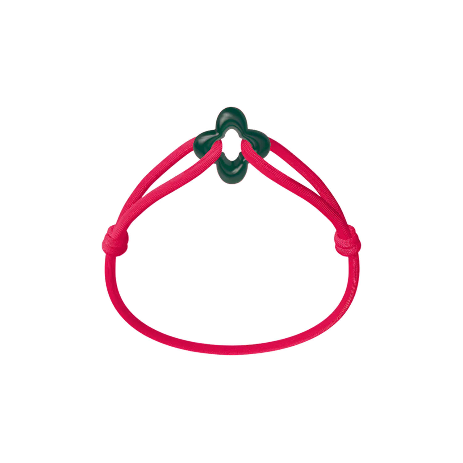 Green Clover Cord Bracelet