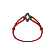 Green Clover Cord Bracelet
