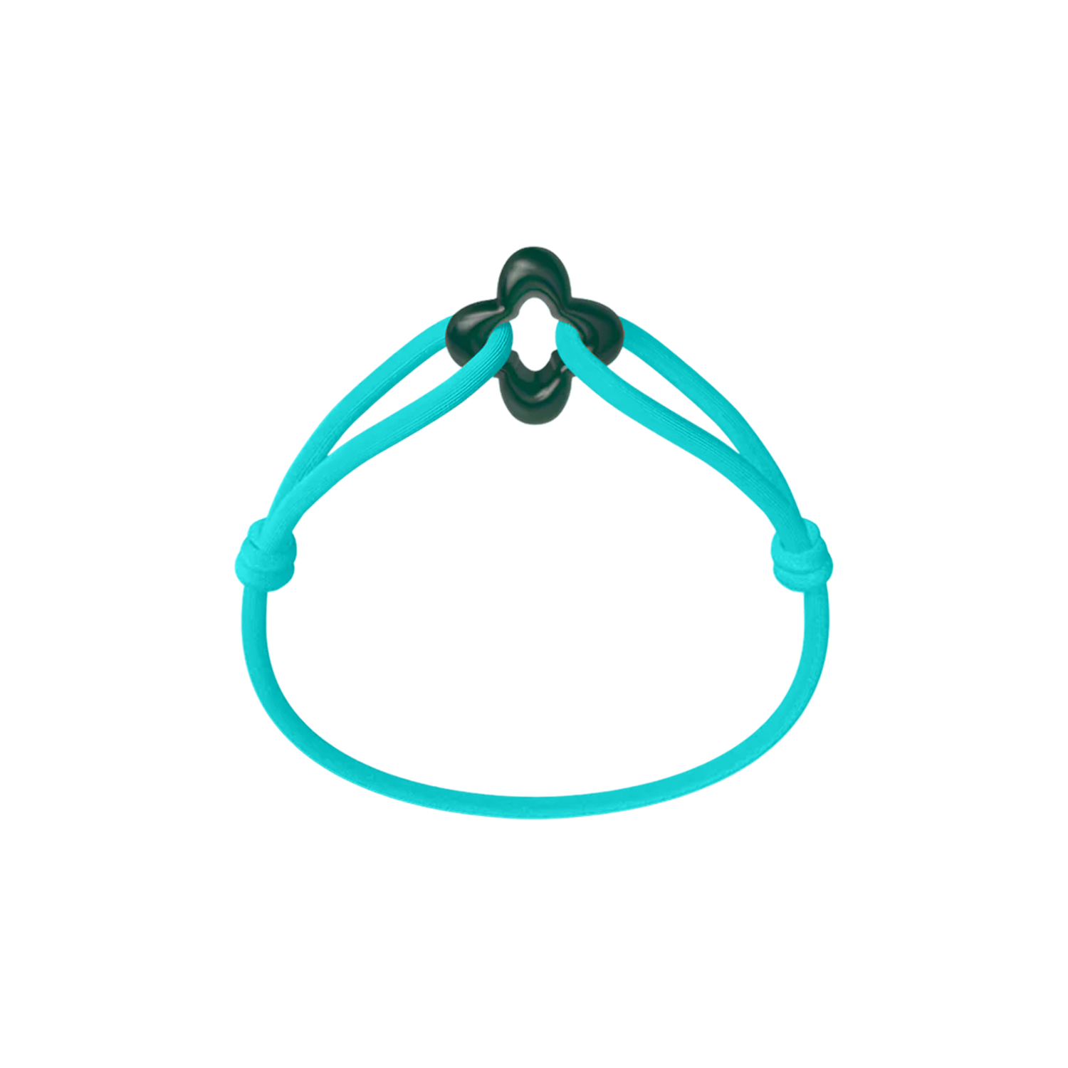 Green Clover Cord Bracelet