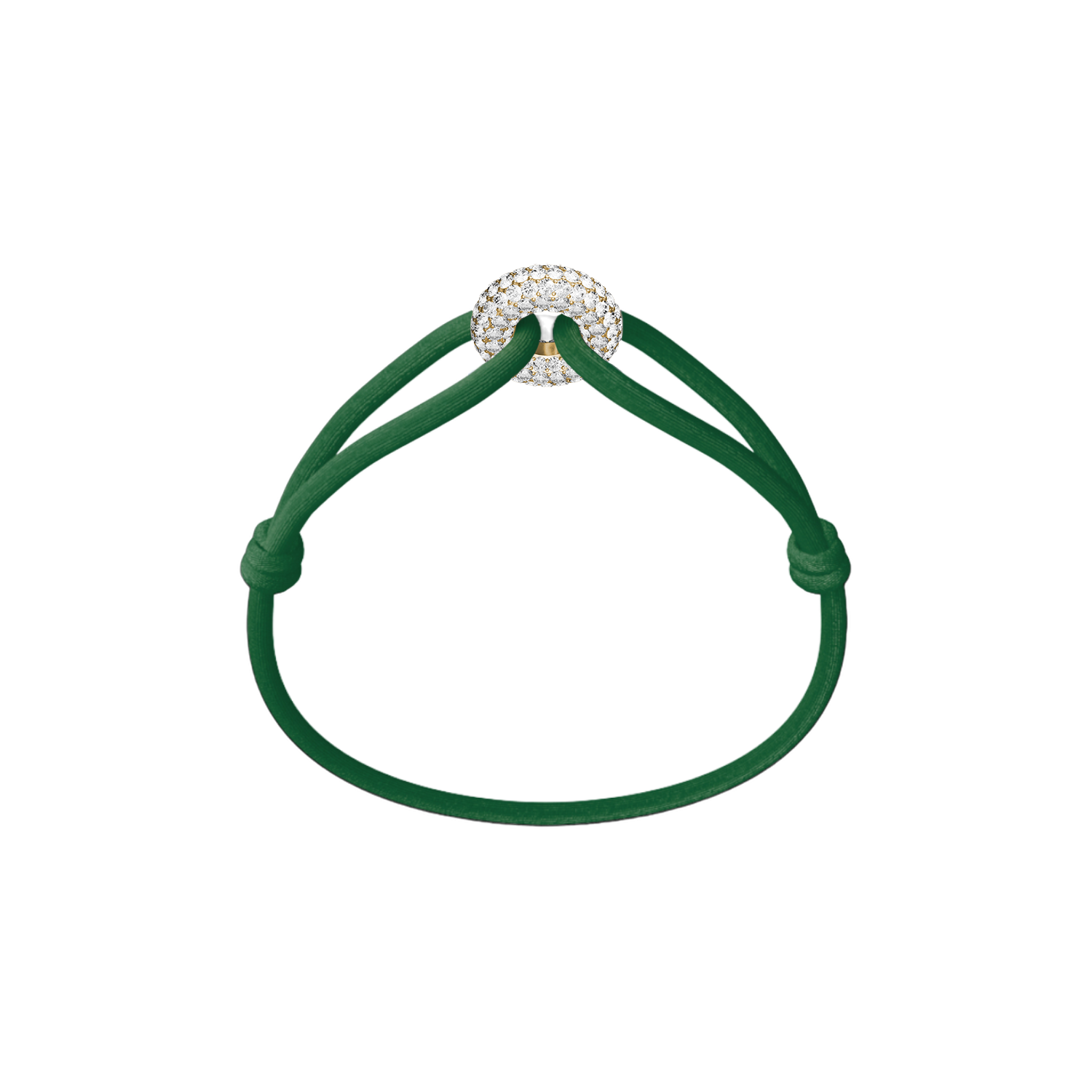 Goldener Soho Pavé Kordelarmband