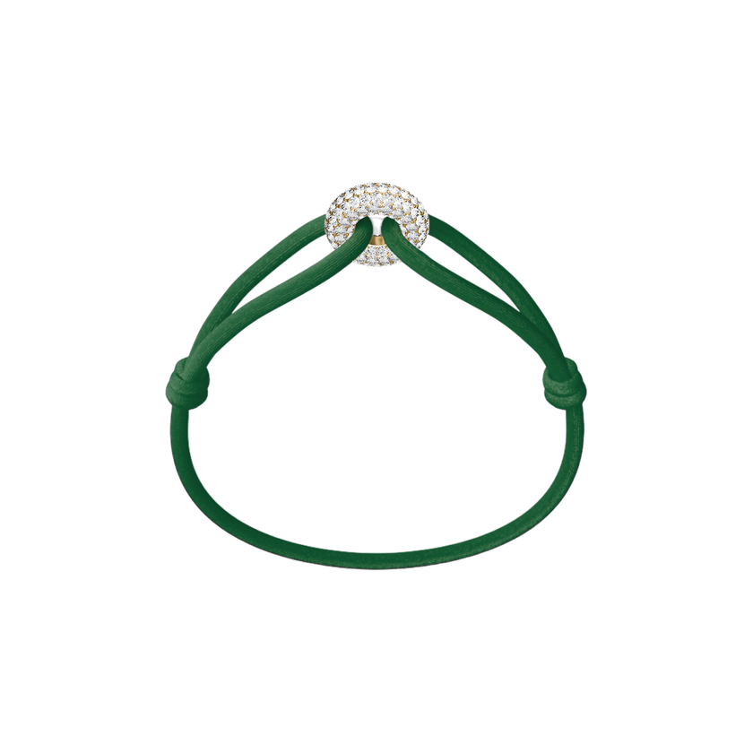 Goldener Soho Pavé Kordelarmband