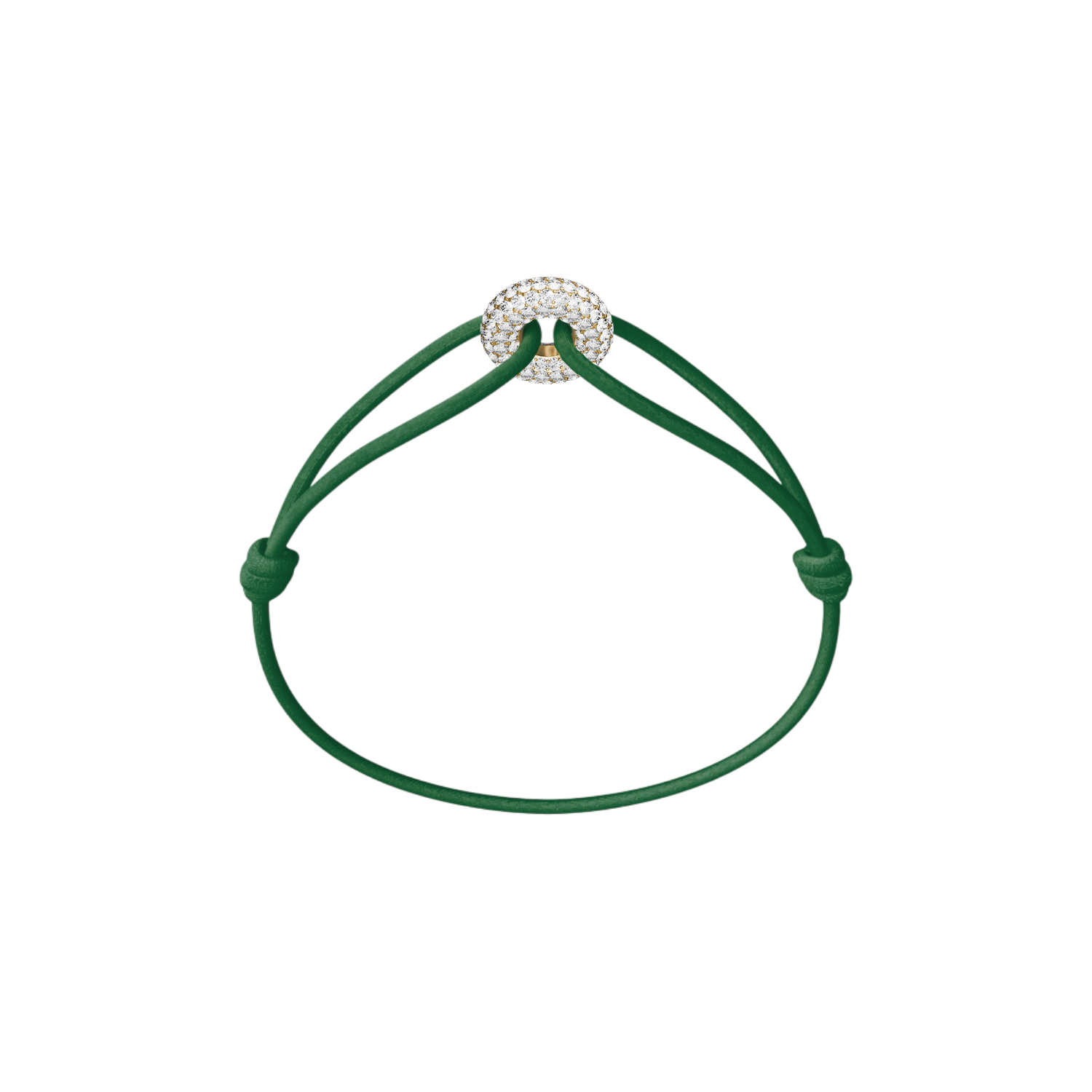 Mini Golden Soho Pavé Cord Bracelet