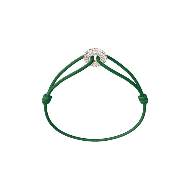 Mini Golden Soho Pavé Cord Bracelet