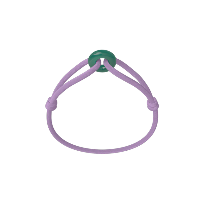 Grünes Soho-Kordelarmband