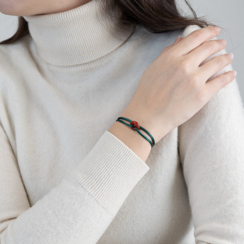 Red Soho Cord Bracelet