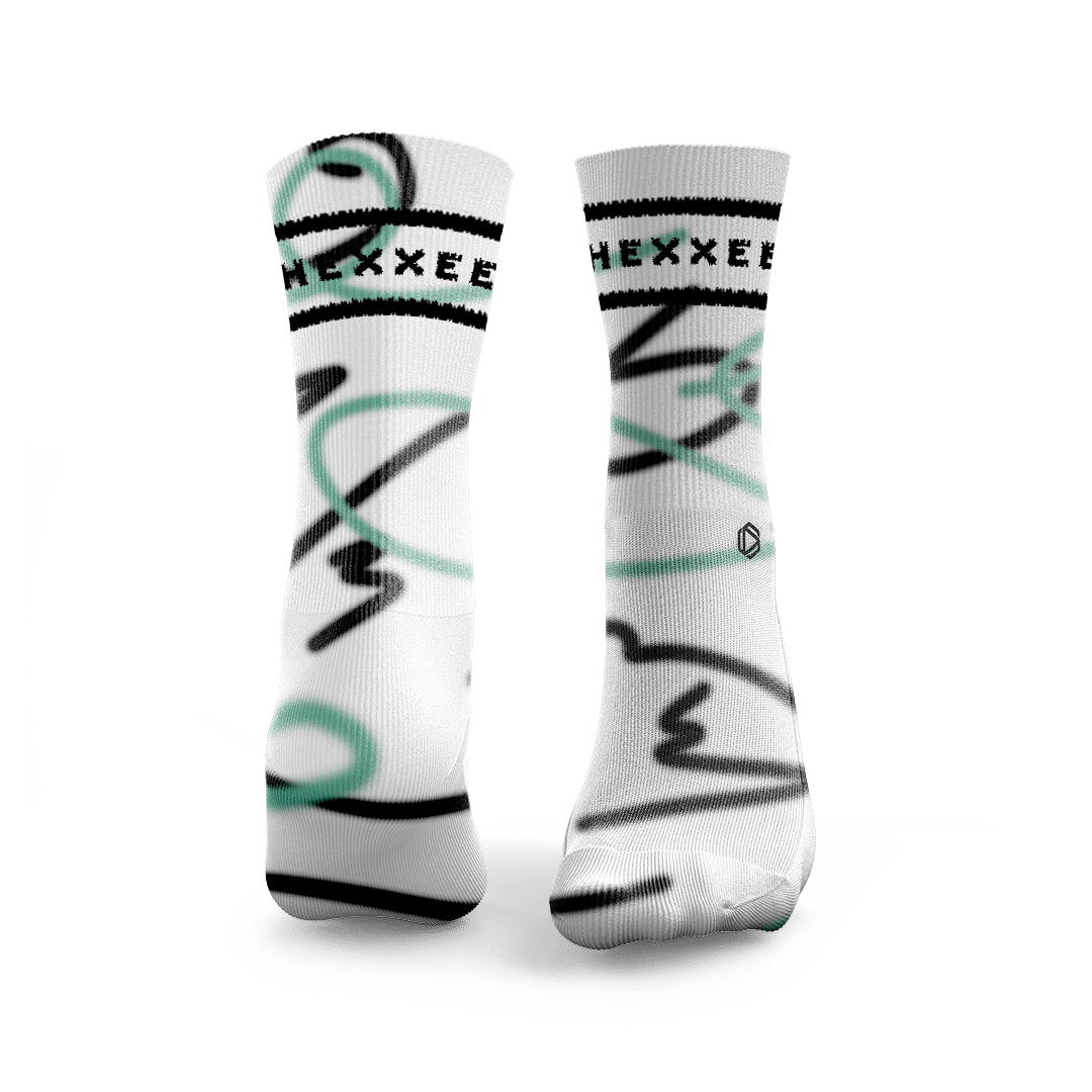 Padel-Socken mit Wellenlinien-Design