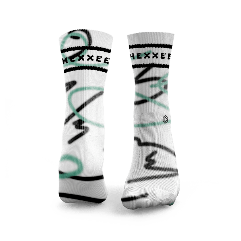 Padel-Socken mit Wellenlinien-Design