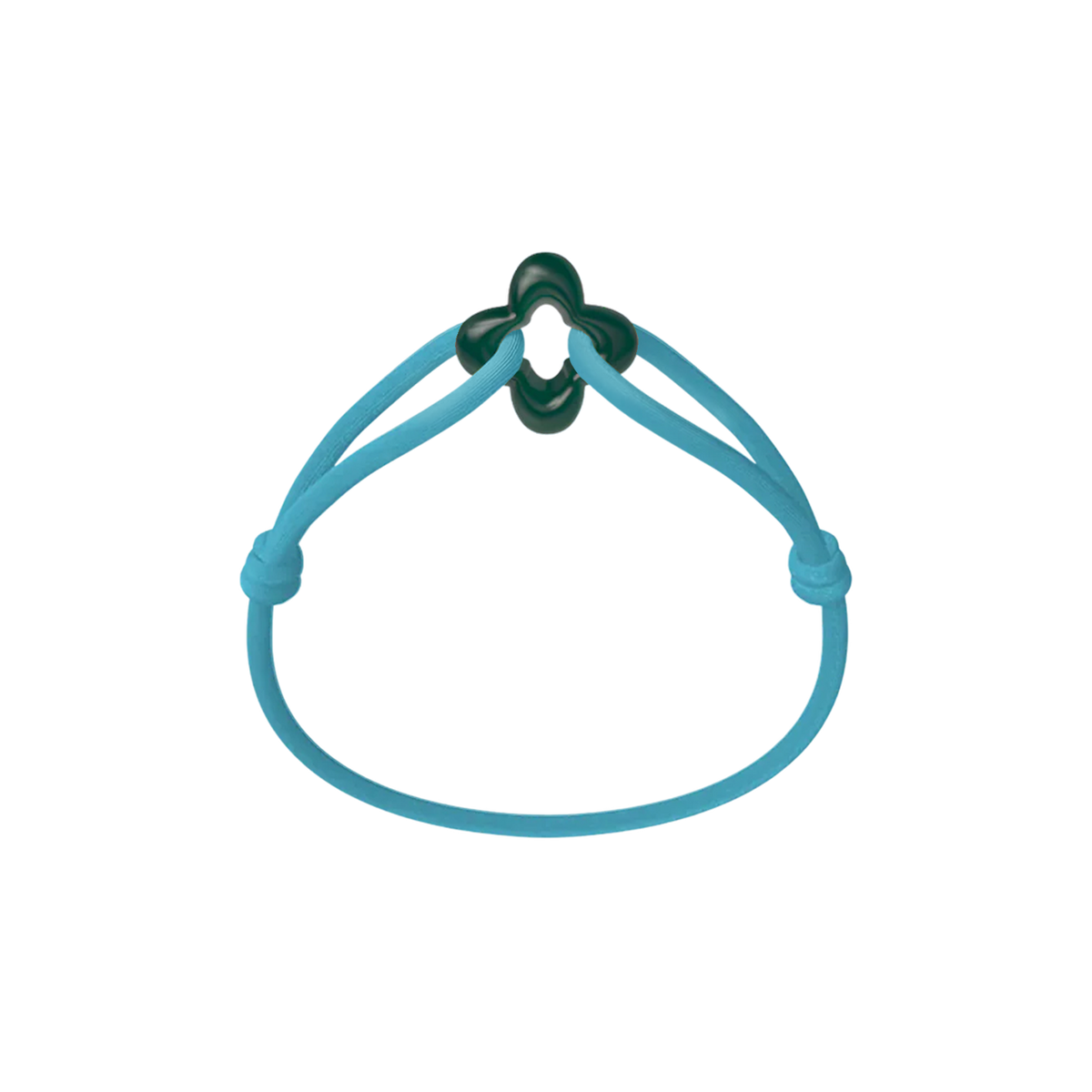 Green Clover Cord Bracelet