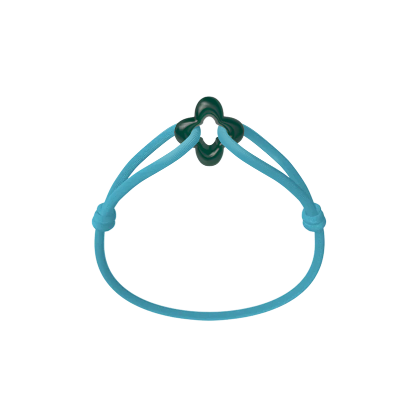 Green Clover Cord Bracelet