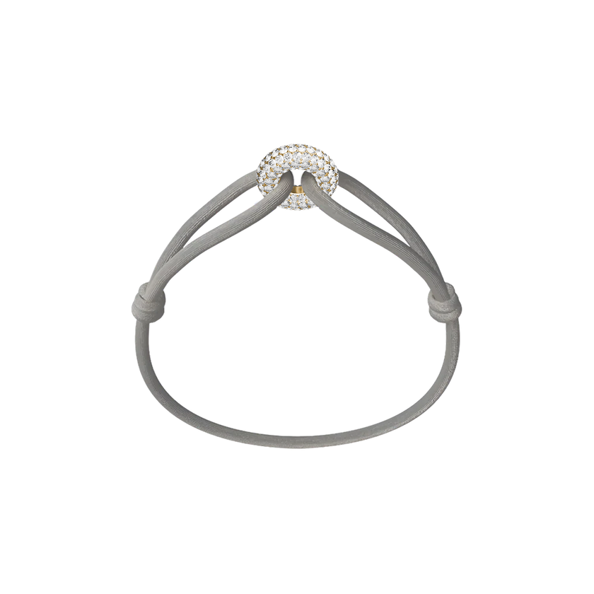 Goldener Soho Pavé Kordelarmband