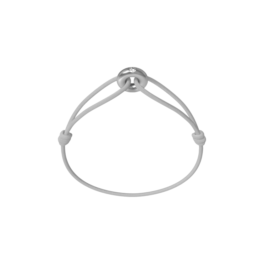 Mini Silver Soho Diamond Cord Bracelet