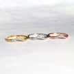 Wishbone Curved Eternity Ring in 18k Gold Vermeil