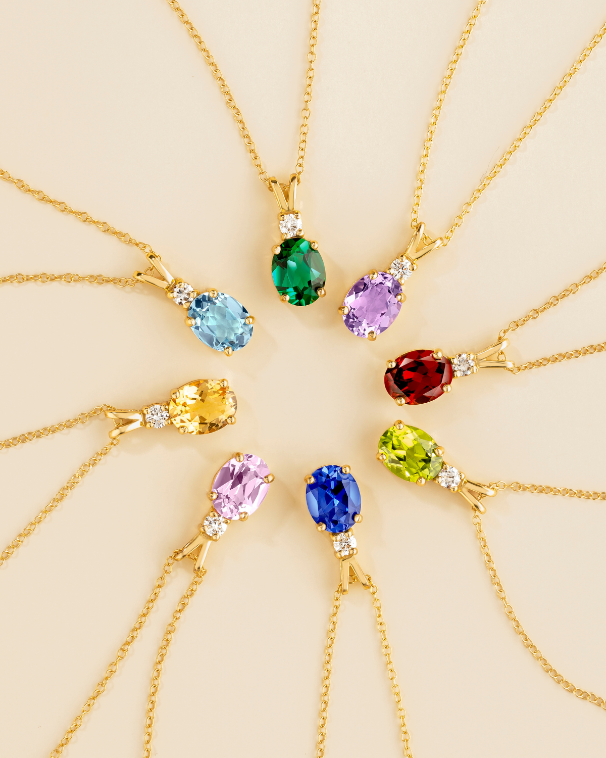 Peridot Pendant Necklace in 18k Gold Vermeil