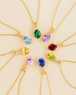 Peridot Pendant Necklace in 18k Gold Vermeil