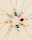 Peridot Pendant Necklace in Sterling Silver