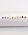 Peridot Oval Stud Earrings in Sterling Silver