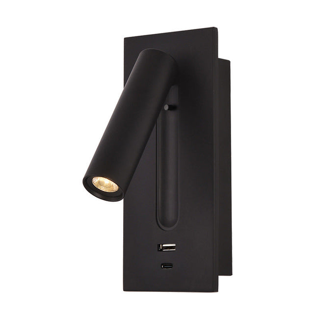 Reading Wall Light with USB Charger & Switch LED Bedside Lamp