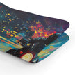 Motorcyclist's Neon Journey Blanket