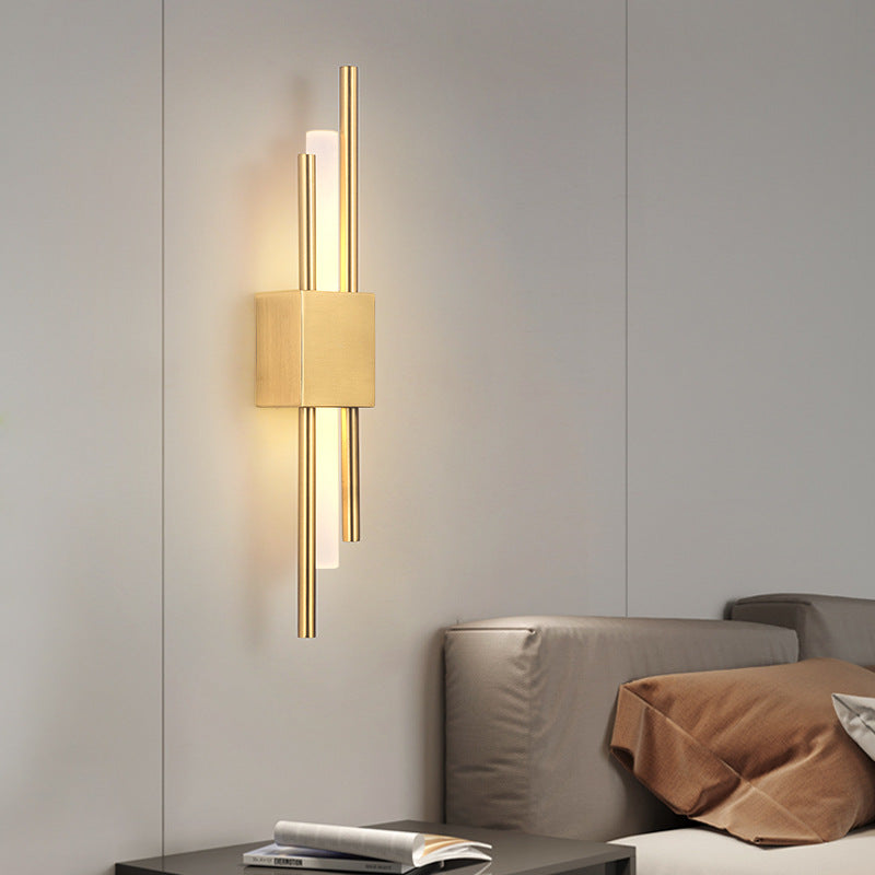 Emporium LED Wandleuchte Schwarz Gold Warmweiß Festverdrahtet Modern