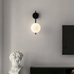 Black Globe Wall Lamp - Modern Minimalist Glass Shade Light