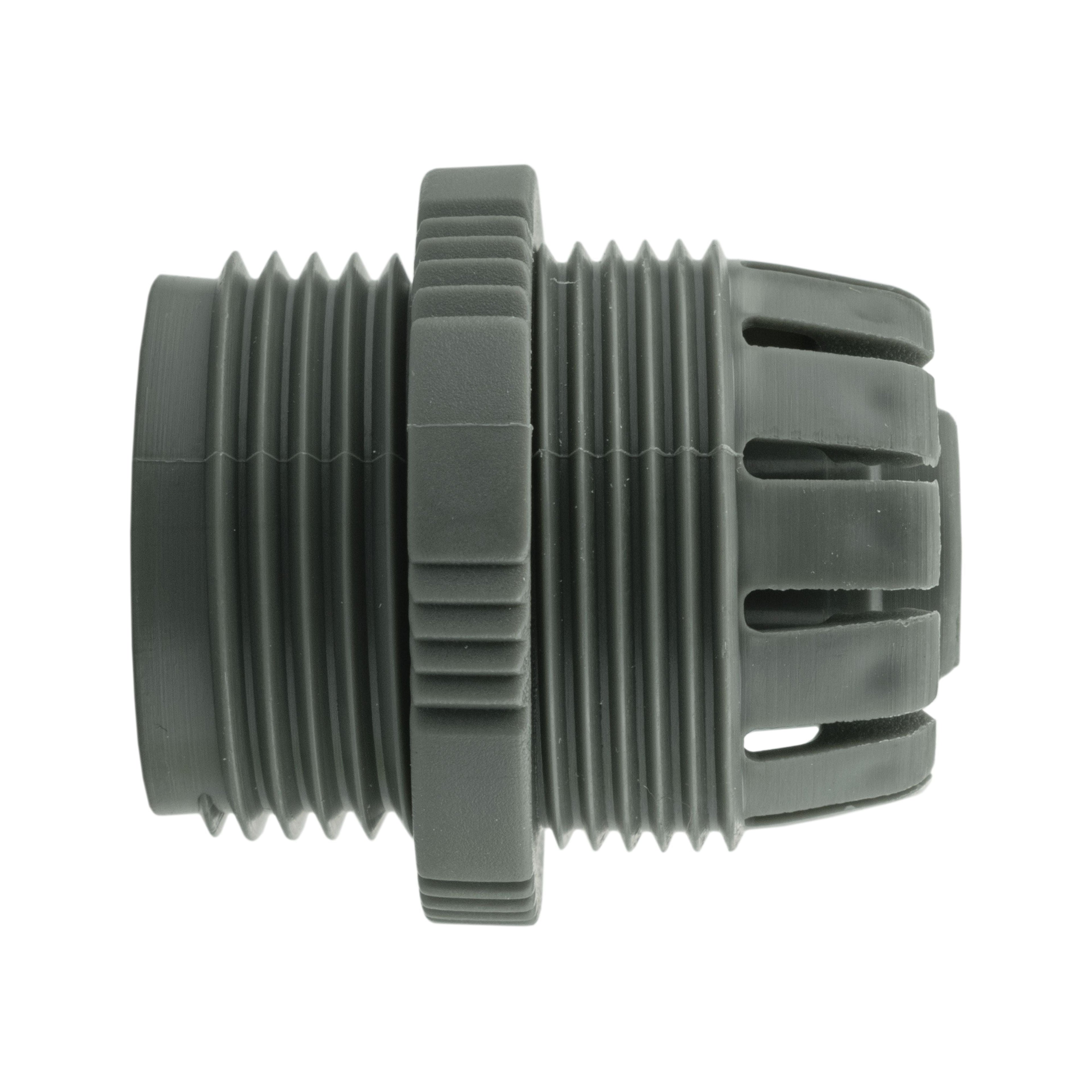 Wall Flange Kit 32mm MDPE + 32mm MDPE Valve + Direct Hose Connector