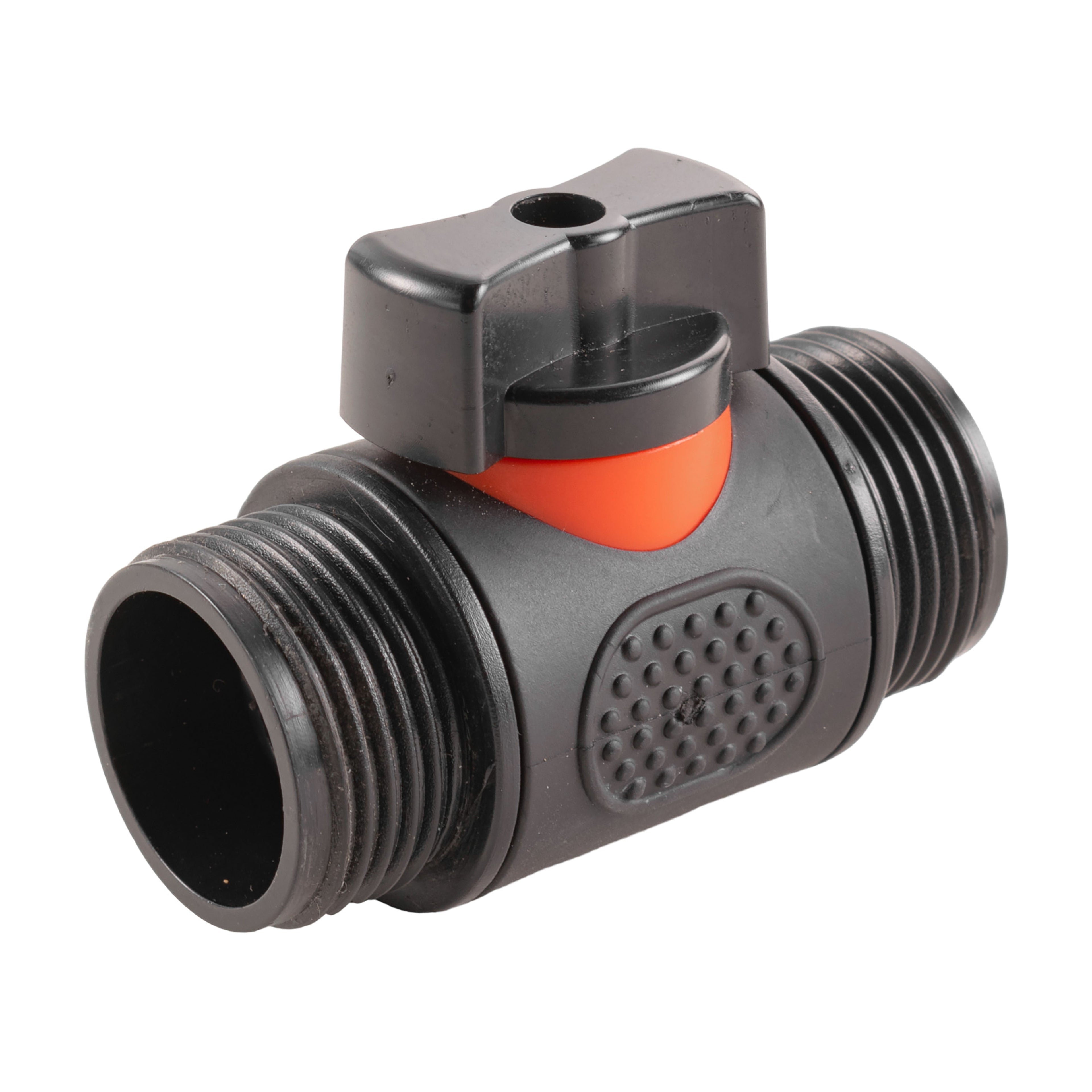 Hose Connector Blue with In-Line BSPM Threaded Valve