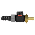 20mm Barbed Straight with In-Line BSPM Valve and 13mm Brass Barb