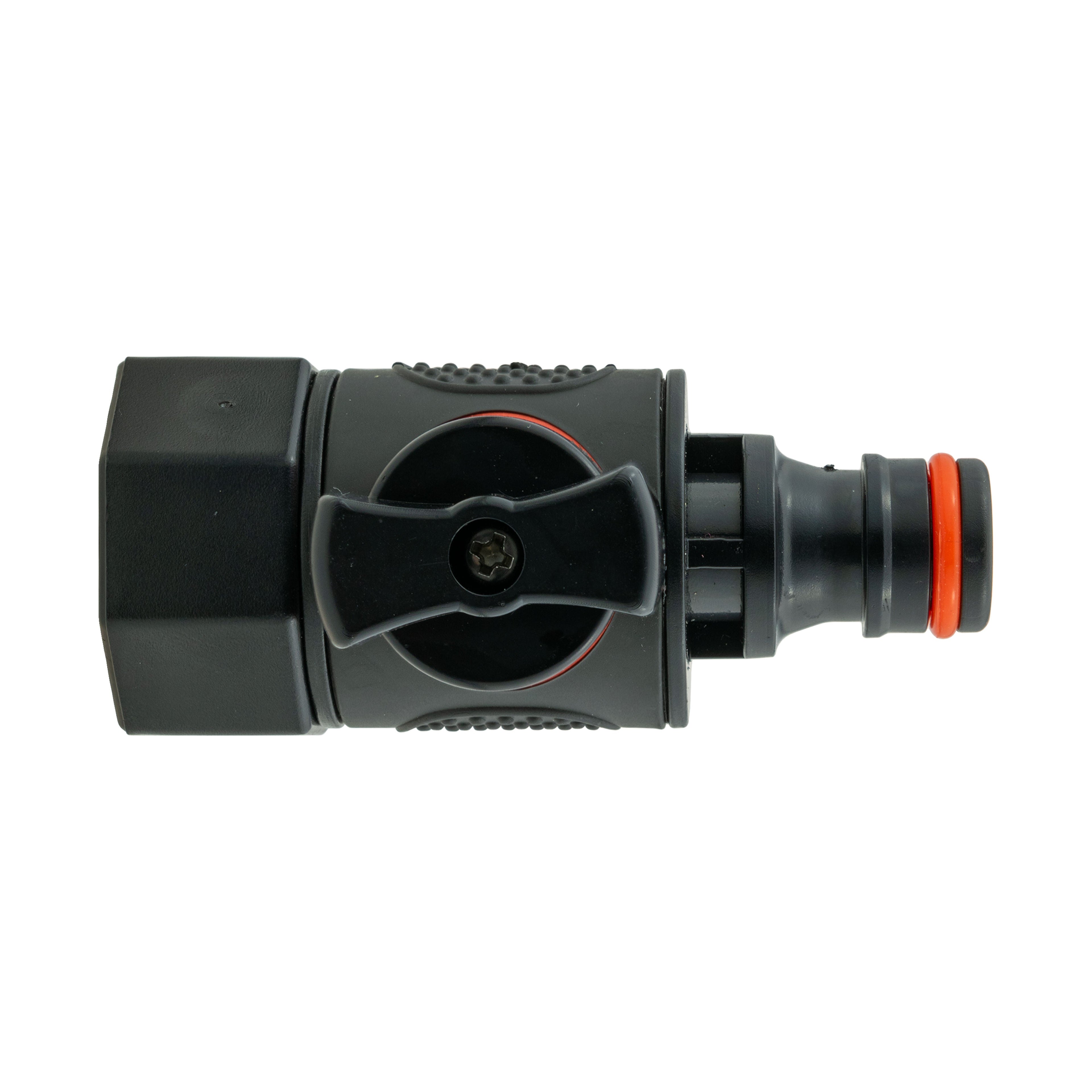 Hose Connector Blue with BSPF- Quick Connect Valve & Hose Connector Black Soft