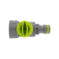 Tap Adapter with Valve ¾” BSPF – Snap-On Connector, Lime