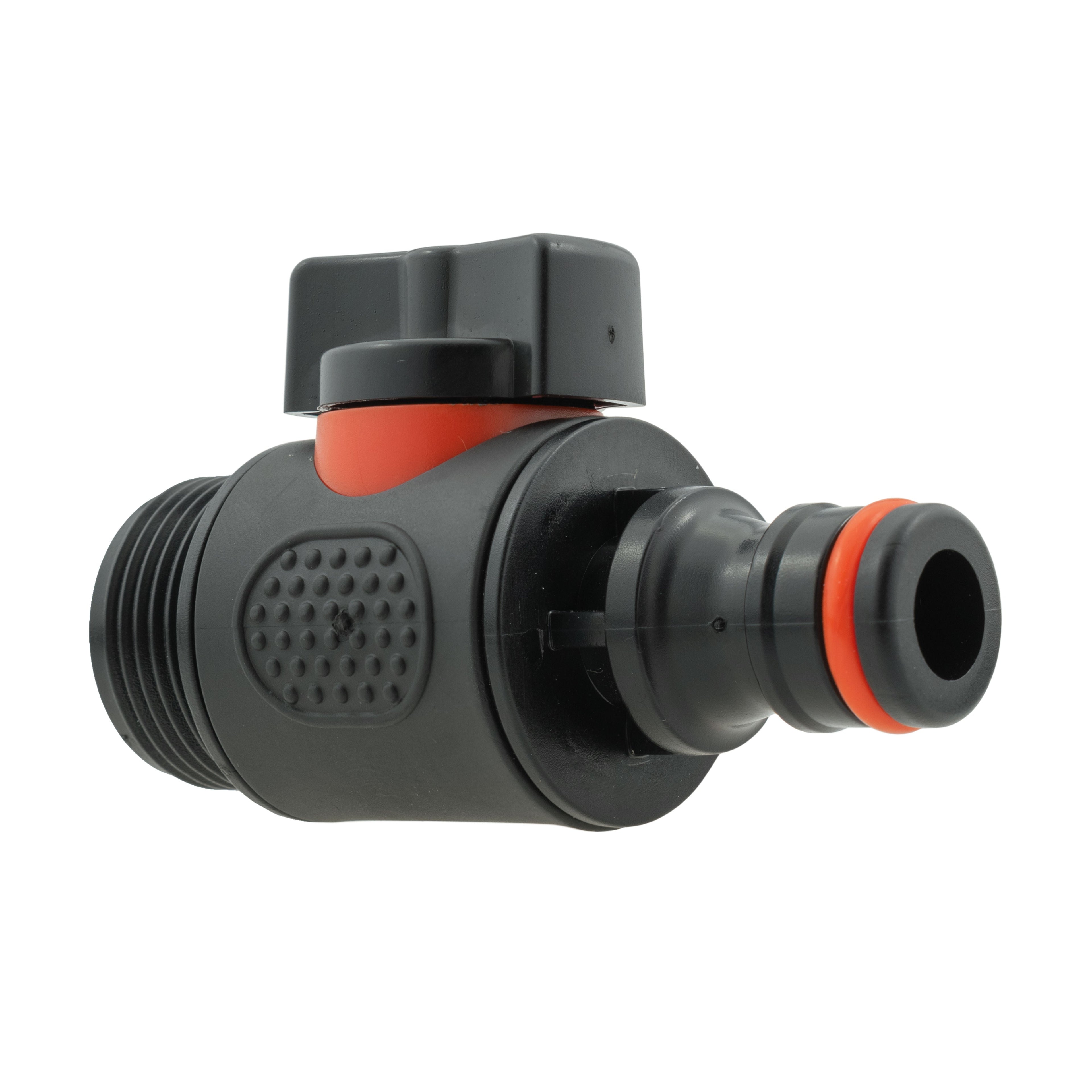 In Line Soft Touch Valve 3/4" BSPM to Male Black