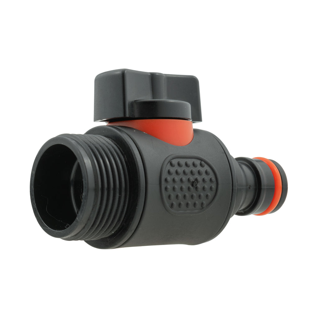 In Line Soft Touch Valve 3/4" BSPM to Male Black