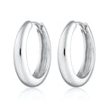 Hannah Martin Silver Large Foundation Classic Hoop Earrings