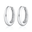 Hannah Martin Silver Large Foundation Classic Hoop Earrings