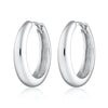 Hannah Martin Silver Large Foundation Classic Hoop Earrings