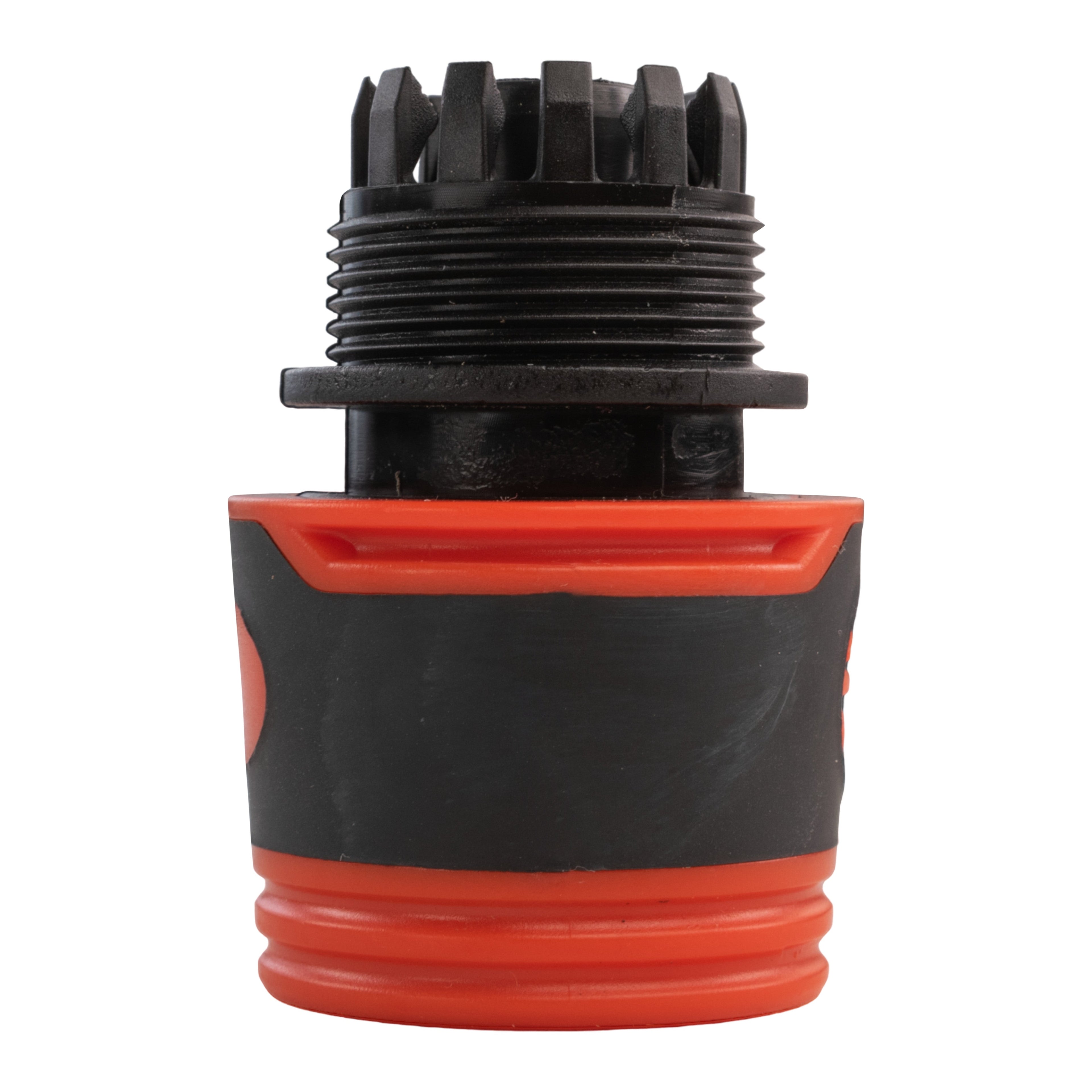 Water Butt Connector 3/4" BSP with BSPF-Quick Connect Valve & Hose Connector Black Soft