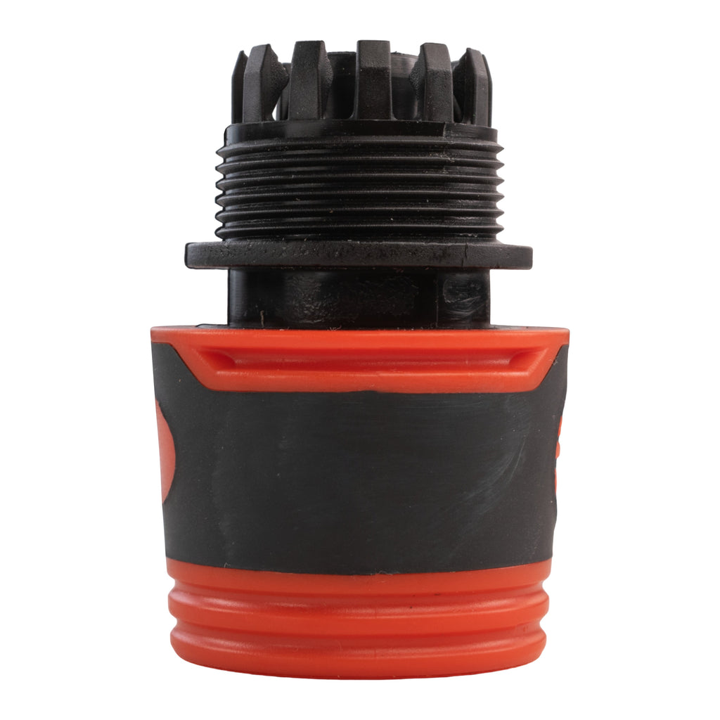25mm Brass Barb with BSPF-Quick Connect Valve & Hose Connector Black Soft