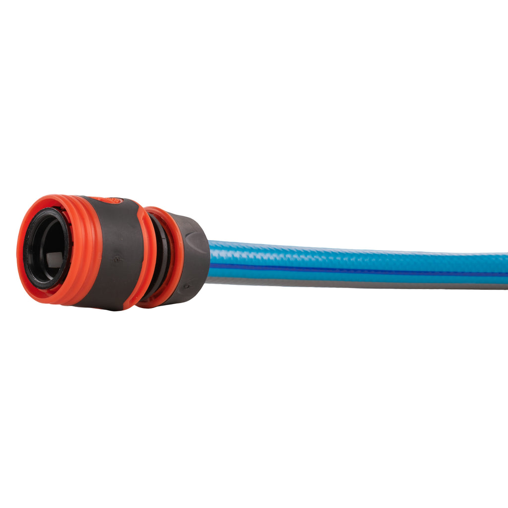 19mm Brass Barb with BSPF-Quick Connect Valve & Hose Connector Black Soft